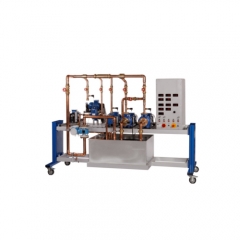 Dispositif de test multi-pompe Équipement éducatif Équipement scolaire Enseignement Filtre à lit profond Équipement de laboratoire de mécanique des fluides