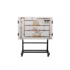 Painel de treinamento para medição de temperatura Equipamento de laboratório Equipamento de treinamento profissionalizante Filtro de leito profundo Equipamento de laboratório de mecânica