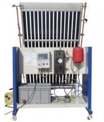 再生可能エネルギー温水生産：金属フレーム上の熱サイフォン太陽熱温水器真空管センサー風力タービントレーニング機器の教育