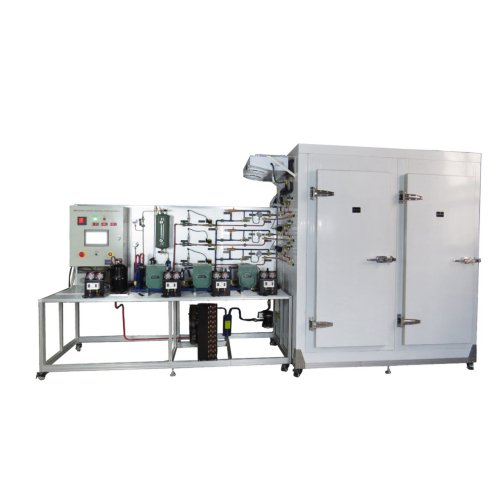 Banc de réfrigération central multi-évaporateur équipement de formation professionnelle pour équipement de formateur de climatiseur de laboratoire scolaire