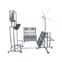 Sistema Didático para Treinamento Energético Equipamento de Ensino Híbrido Solar e Eólico Equipamento de Laboratório Elétrico