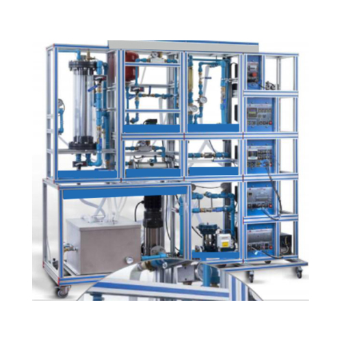 Applicazione di regolazione di temperatura, pressione, livello e flusso con apparecchiature didattiche per controller industriali