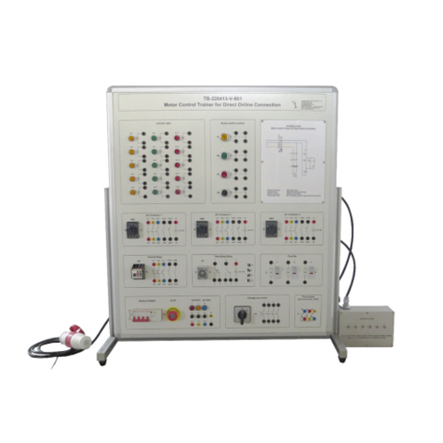 Motor Control Trainer For Direct Online Connection Didactic Equipment Electrical Laboratory Equipment