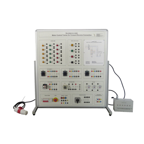 Forward Reverse Connection Didactic Equipment လျှပ်စစ်ဓာတ်ခွဲခန်း စက်ပစ္စည်းအတွက် Motor Control Trainer