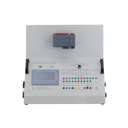 PLC And Display On Console Educational Equipment Electrical Engineering Training Equipment