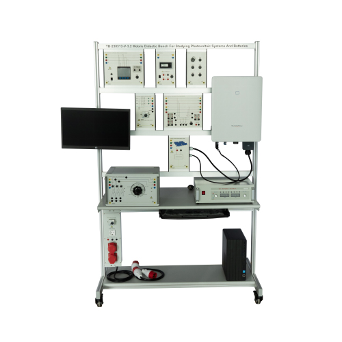 Photovoltaic စနစ်များနှင့် ဘက်ထရီ ပညာရေးဆိုင်ရာ ဓာတ်ခွဲခန်းသုံးပစ္စည်းများကို လေ့လာရန်အတွက် Mobile Didactic Bench