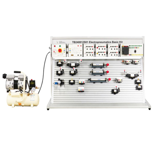Kit Básico de Eletropneumática Equipamento Educacional Equipamento de Treinamento em Mecatrônica