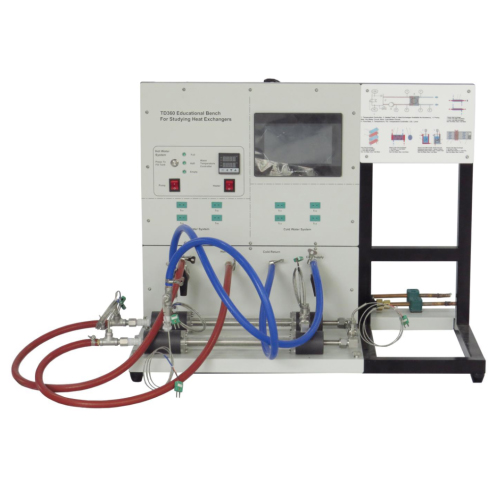 Educational Bench for Studying Heat Exchangers Didactic Equipment Thermal Transfer Demonstrational Equipment