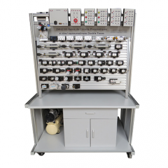 Двухсторонний электропневматический учебный верстак, учебный лабораторный верстак для школ, профессионально-техническое образовательное оборудование, оборудование для обучения мехатронике