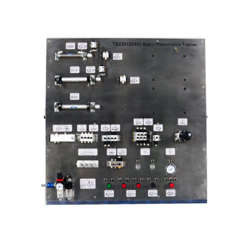Учебный стенд для отработки базовых навыков пневматики, лабораторное оборудование для школы, комплект для обучения основам пневматики.