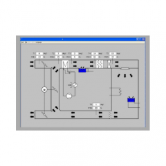 Controlador de software com aquisição de dados, bancada de treinamento profissional, bancada de treinamento educacional em refrigeração.