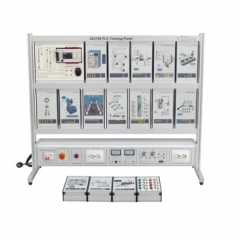 อุปกรณ์ฝึกอบรม PLC แผงควบคุมการทำงาน อุปกรณ์ฝึกอบรมด้านเทคโนโลยีการศึกษา อุปกรณ์ฝึกอบรมด้านไฟฟ้า
