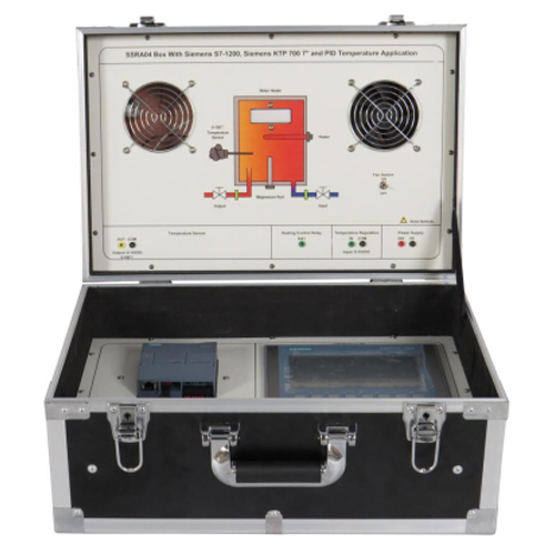 지멘스 S7-1200, 지멘스 KTP 700 7인치 및 PID 온도 제어 애플리케이션이 포함된 박스형 학교 교육용 벤치, 교육 장비, 전기 교육 장비
