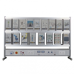 PLC Training Panel လျှပ်စစ်တပ်ဆင်ခြင်းဓာတ်ခွဲခန်း Electrical Workbench အသက်မွေး ၀ မ်းကျောင်းသင်တန်းကိရိယာများ