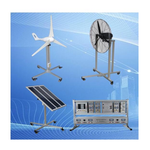 Attrezzatura didattica per la produzione di energia eolica e solare Attrezzatura didattica per macchine elettriche