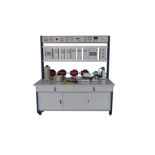 တိုက်ရိုက်လျှပ်စစ်စက်များကိုစစ်ဆေးရန် Workbench Electrical Workbench Didactic Equipment