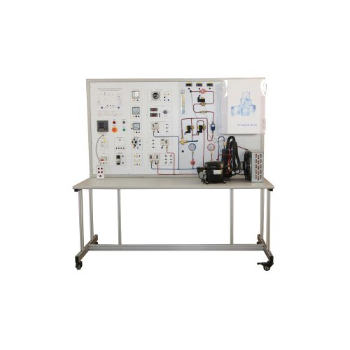 Simulador de refrigeración industrial Equipo de formación profesional Equipo de entrenamiento de refrigeración