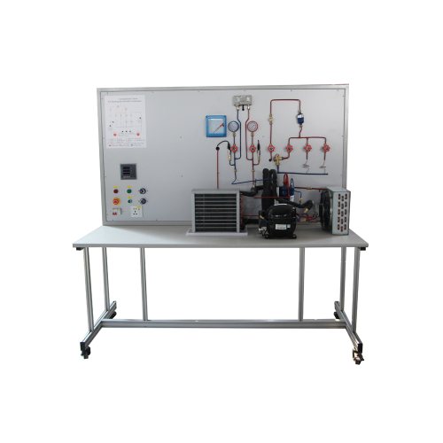 Hermetic Compressor Didactic Equipment Air Conditioner Trainer Equipment များကိုလေ့လာရန်အတွက်ကွန်ပျူတာသင်ကြားပေးခြင်း