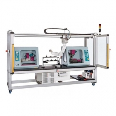 Sistema robótico Sistema integrado de manufatura e manuseio por computador Equipamento educacional Treinamento vocacional Instrutor de mecatrônica