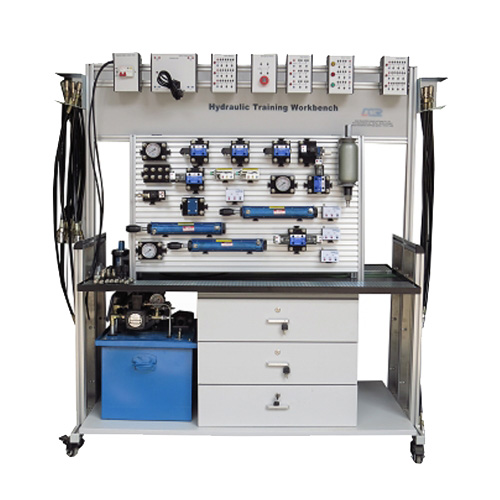 Electro-hydraulic Workbench For Training (double Sided) Vocational Training Equipment Didactic Electro Hydraulic Workbench