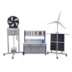 Sistema de treinamento de fiação elétrica de instrutor modular de energia solar ou eólica - equipamento educacional