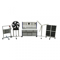 Training Kit In The Generation Of Electricity With Photovoltaic and Wind Renewable Energy Solar PV Trainer Didactic Equipment Teaching Equipment