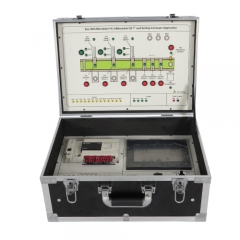 Mitsubishi FX-3 및 Mitsubishi GS 7인치 HMI, 분류 컨베이어가 포함된 시스템 (교육용 실습 및 시연 장비 - 전기 설비 실습용)