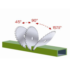 Arbitrary Angle CNC Double Head Cutting Saw