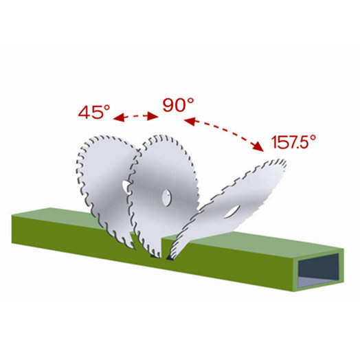 Arbitrary Angle CNC Double Head Cutting Saw