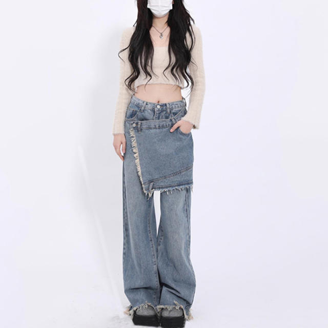 【デニムパンツ·G23112000074】デニムパンツ