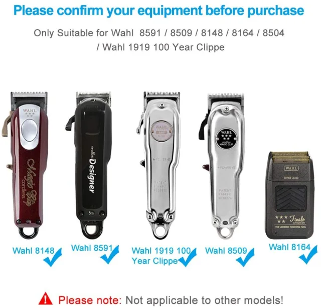IBERLS 4V Clipper Charger Cord for Wahl 5-Star Magic Clip Cordless Shaver, Wahl 8164, 8591, 8148, 8504, 8509 Electric Hair Clippers Replacement Charging Cable, Wahl 1919 100 Year Trimmer Power