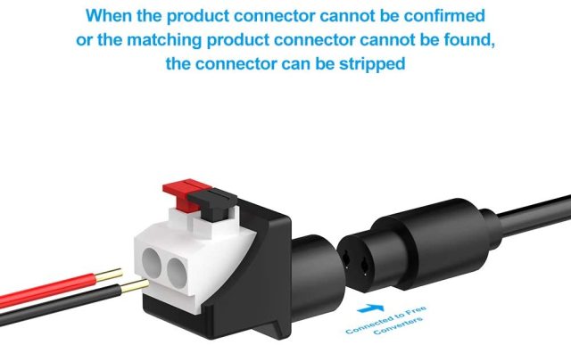 IBERLS Universal 5V DC Power Cable, USB to DC 5.5x2.1mm Plug Charging Cord with 9 Connector Tips(5.5x2.1mm, 5.5x2.5mm, 4.0x1.7mm, 3.5x1.35mm, 2.5x0.7mm, 3.0x1.1mm, Micro, Type-C, LED Terminal)