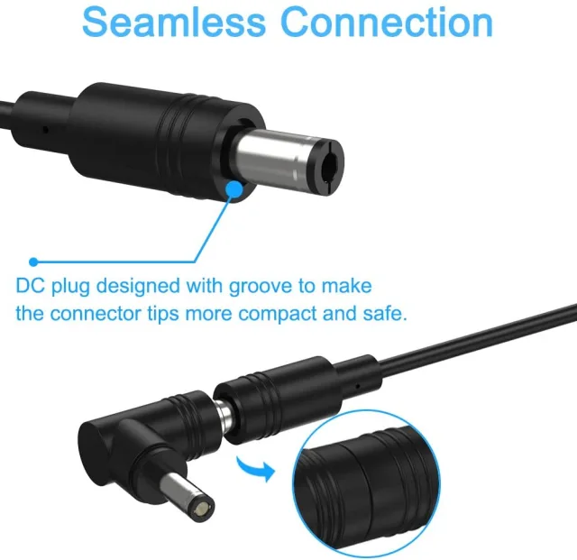 IBERLS Universal 12V Car Charger, DC 5.5x2.1mm to Cigarette Lighter with 8 Connector(5.5x2.5, 4.8x1.7, 4.0x1.7, 4.0x1.35, 3.5x1.35, 3.0x1.1, 2.5x0.7, LED) for Breast Pump/GPS/Camera/CD Player and More