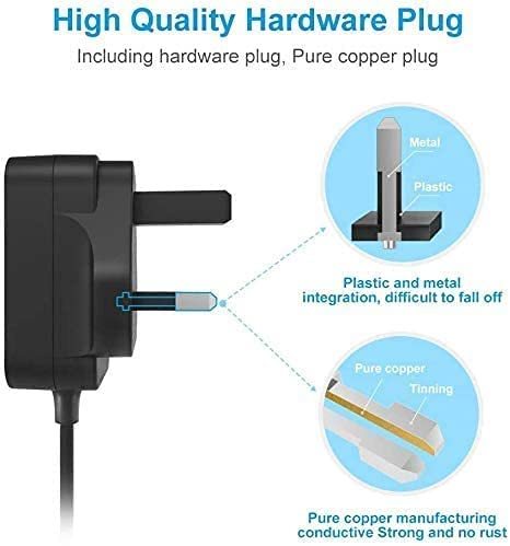 BERLS 9V Power Supply Charger Cord for BOSS Guitar Effects Pedal PSA-230, PSA-240, PSA-120, PSA-120S,DD-3, DD-7, DS-1, DS-2, FRV-1, FRV1BD-2, BR-80, BR-800, CE-2W, CE-5, CH-1, CP-1X, CS-3, and More