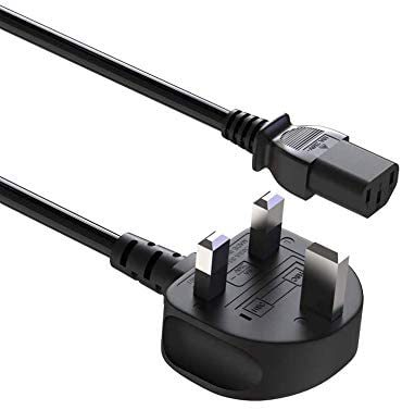 BERLS Power Cable Mains 3 Pin Power Cord Kettle Lead for Samsung / Toshiba / LG / Sony / Panasonic / Acer / Asus / BenQ / Dell / Compaq LCD Plasma TV and LED Monitor (IEC60320 C13 to UK )