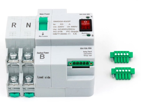 63R 2P Din rail Change Over Automatic Transfer Switch