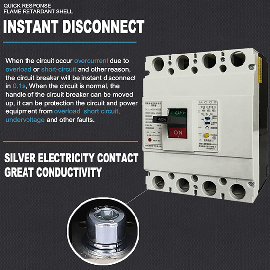 SZM1 4P 630A Moulded Case Circuit Breaker 690V Thermal magnetic MCCB