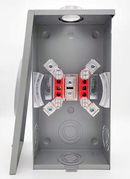 Honduras NEMA type 3R 200A 4jaws Square Meter base with 2" hub