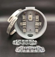 Dominica Transparent terminal 100A Ansi Socket Round Meter Base 6 Jaws