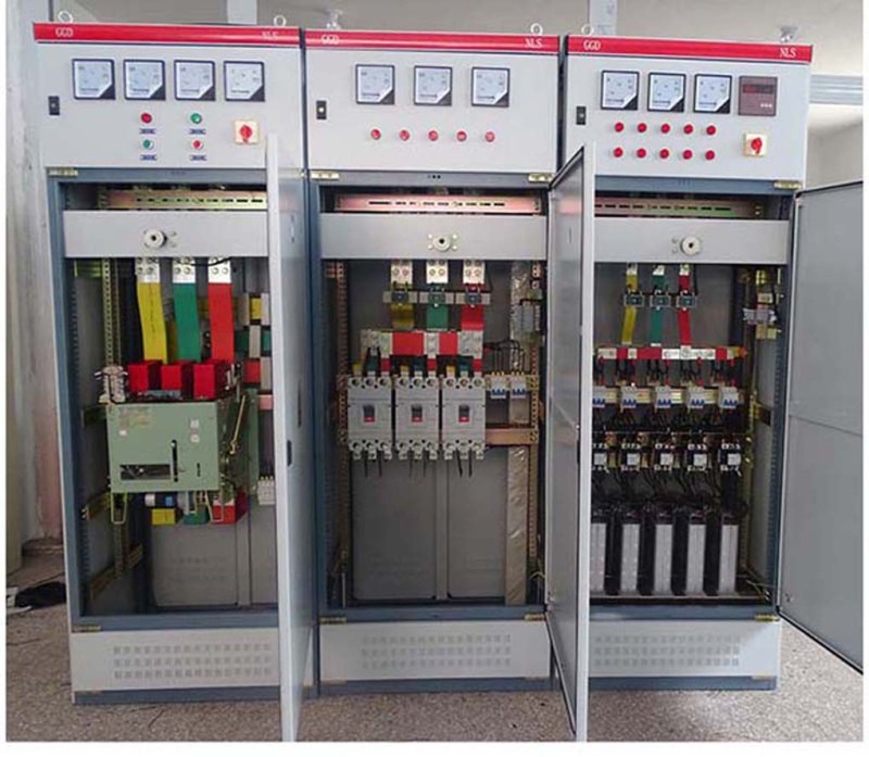 Low Voltage Automatic Power Factor Correction Panels 200KVAR static compensate with ac contactor Cylinder power capacitor