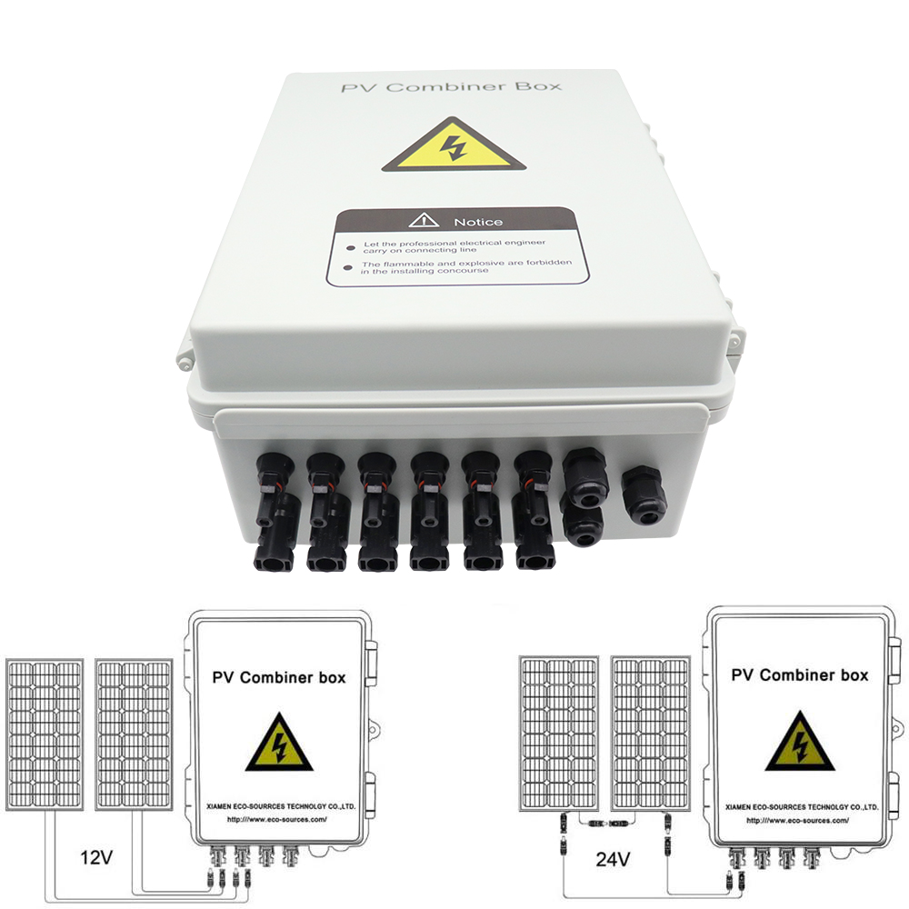 JKPV/6-1 DC 1000V PV PHOTOVOLTAIC COMBINER BOX STRING OFF-GRID SOLAR ARRAY SYSTEM WITH LIGHTNING ARRESTER