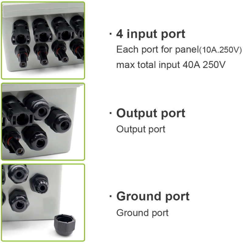 JKPV/6-1 DC 1000V PV PHOTOVOLTAIC COMBINER BOX STRING OFF-GRID SOLAR ARRAY SYSTEM WITH LIGHTNING ARRESTER