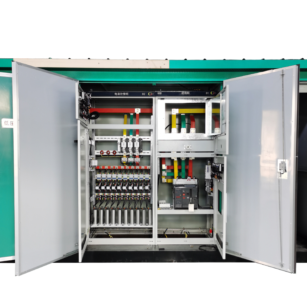 11kv prefabricated compact transformer substation designed combining low and medium voltage distribution panel Compact Substation with PFI power capacitor
