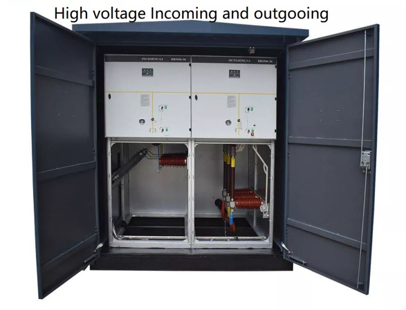11kv prefabricated compact transformer substation designed combining low and medium voltage distribution panel Compact Substation with PFI power capacitor