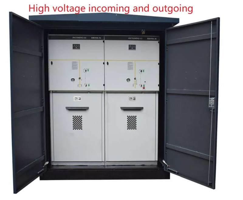 11kv prefabricated compact transformer substation designed combining low and medium voltage distribution panel Compact Substation with PFI power capacitor