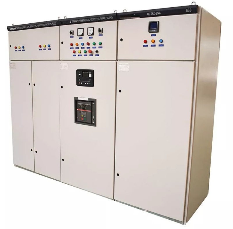 400V GGD Low Voltage Air circuit breaker incoming Switchgear with MCCB PFI power capacitor output panel