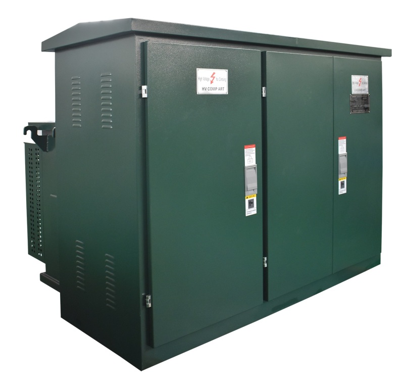 11KV Pad Mounted Transformer Economic type with plug in cable switchgear American type power transformer