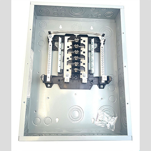 GE TLM-1212CU 125A Load Center Panel - 12-Circuit Main Lug, ANSI Certified, NEMA 1 Enclosure, 120/240V AC, Copper Bus, UL Listed