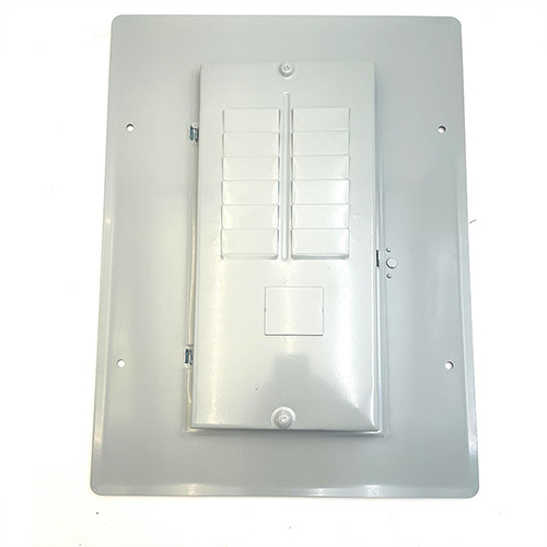 GE TLM-1212CU 125A Load Center Panel - 12-Circuit Main Lug, ANSI Certified, NEMA 1 Enclosure, 120/240V AC, Copper Bus, UL Listed