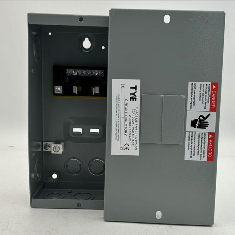 TYE-4WAY 4-Circuit Load Center | 120/240V 1P3W | Plug-In Breaker Design | Modular Steel Enclosure